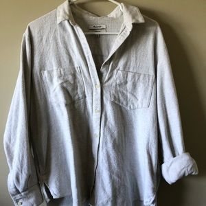 Madewell Lightweight Flannel Boyfriend Shirt